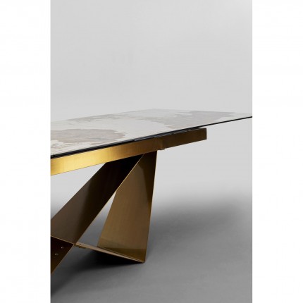 Uitschuifbare Eettafel Connesso 260x100cm wit Kare Design