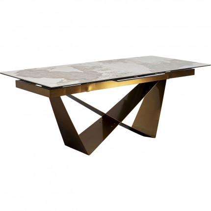 Uitschuifbare Eettafel Connesso 260x100cm wit Kare Design