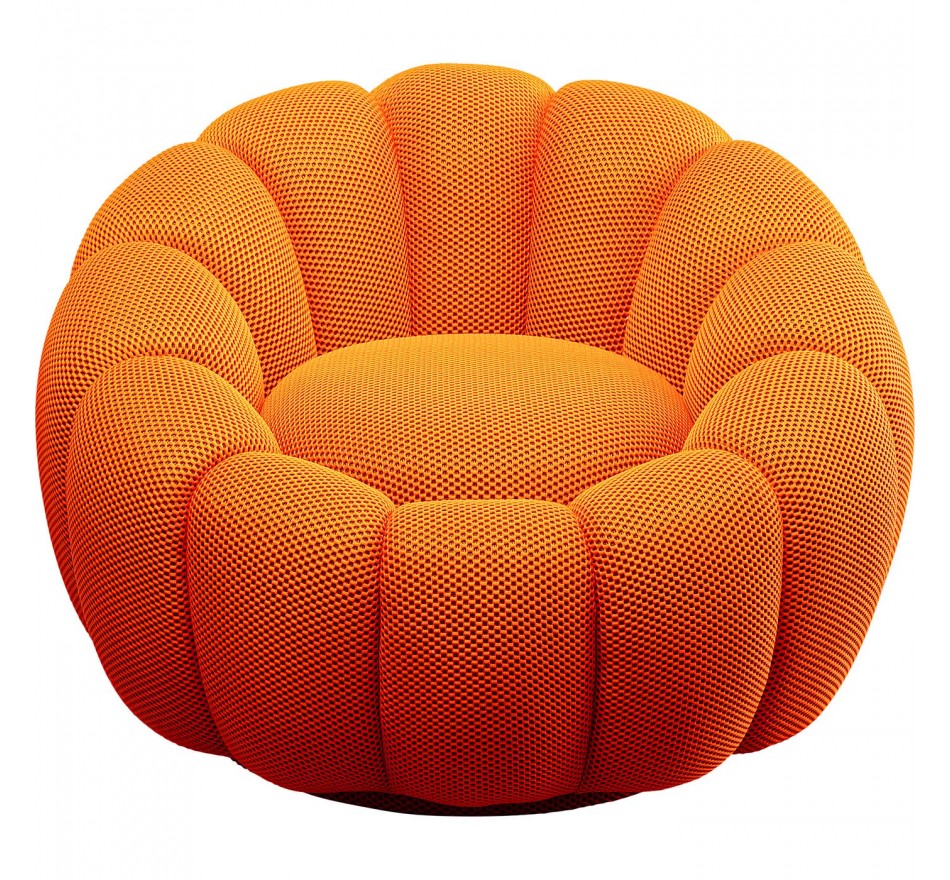 Draaifauteuil Peppo Bloom oranje Kare Design