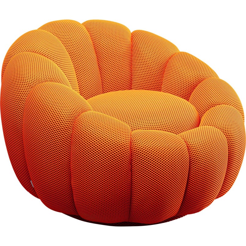 Fauteuil pivotant orange - Peppo Bloom - Kare Design