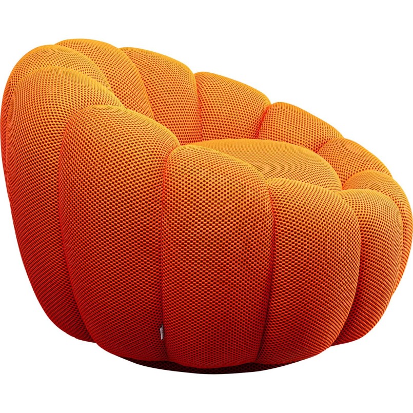 Fauteuil pivotant orange - Peppo Bloom - Kare Design