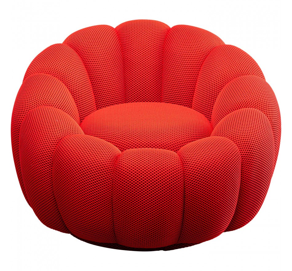 Draaifauteuil Peppo Bloom rood Kare Design