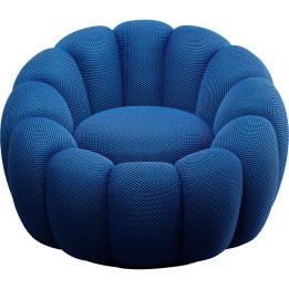 Blauwe draaifauteuil - Peppo Bloom - Kare Design
