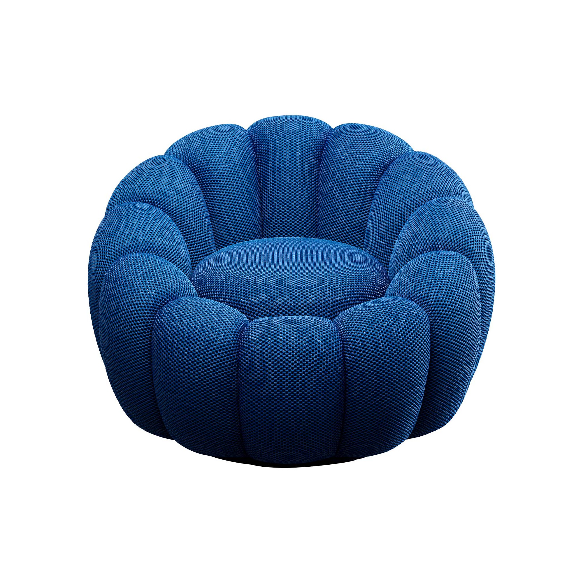Swivel Armchair Peppo Bloom blue Kare Design