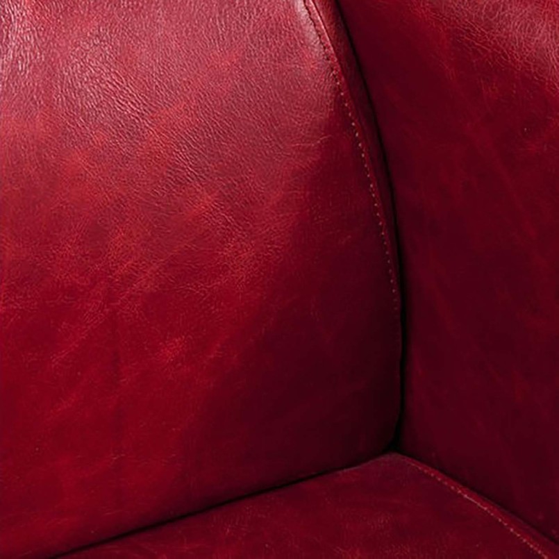 Vintage armchair in red leather - Cigar Lounge - Kare Design