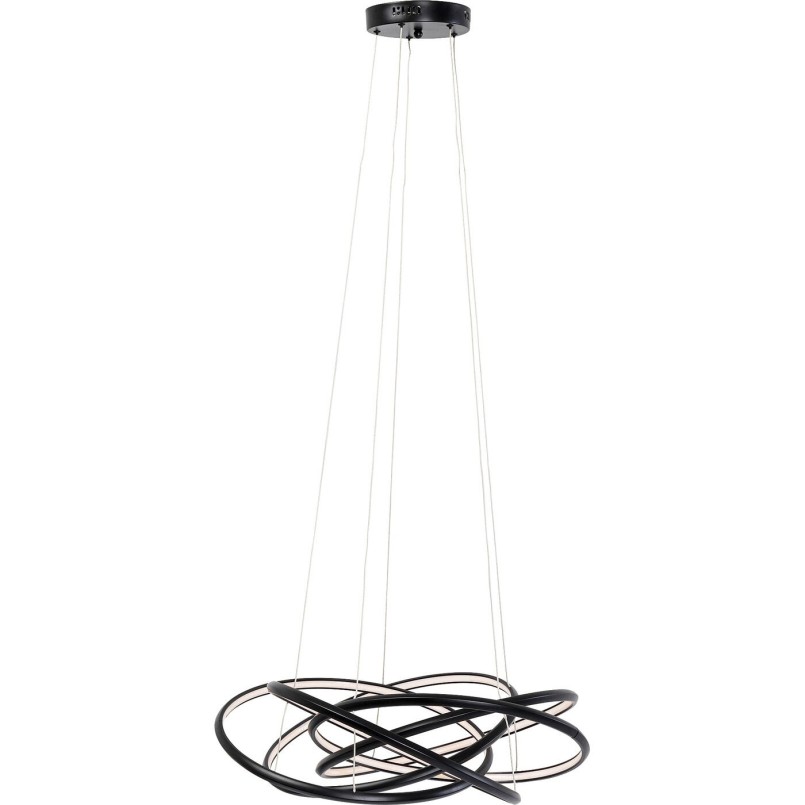 Suspension Saturn noir Ø72cm