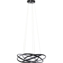 Suspension Saturn noir Ø72cm