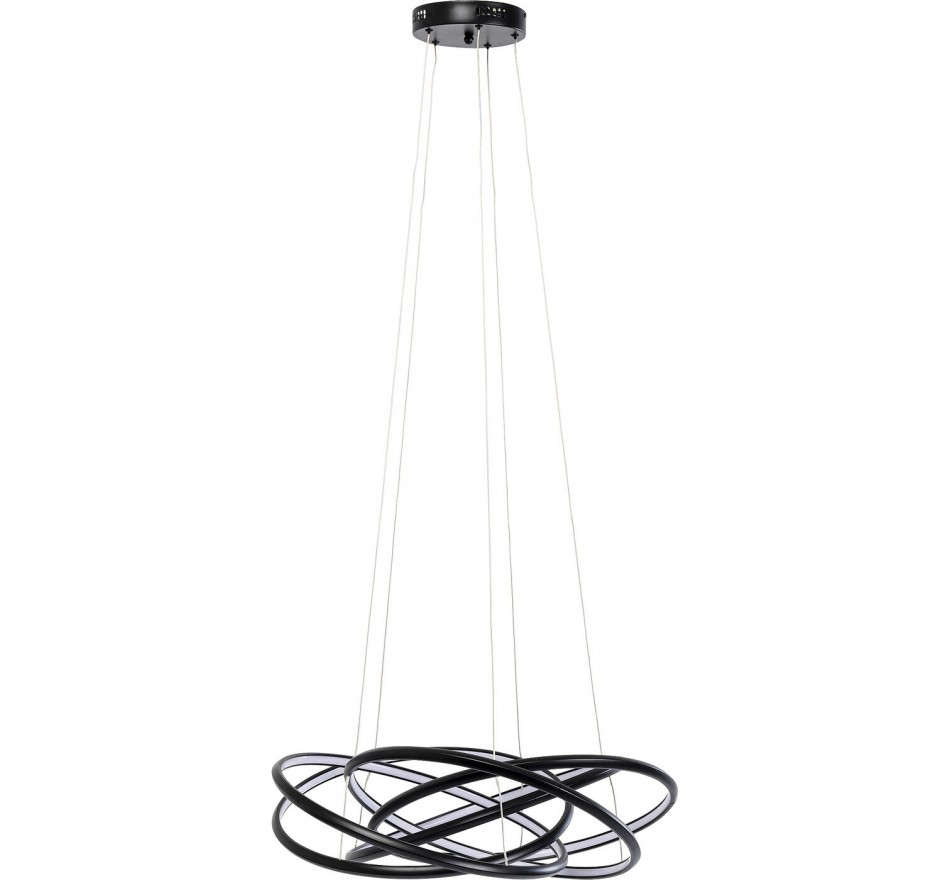Suspension Saturn LED noire Kare Design