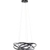 Suspension Saturn noir Ø72cm