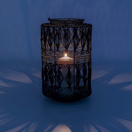 Lantern Hayat black 37cm Kare Design