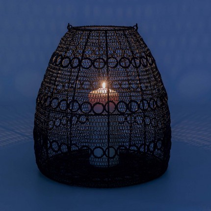 Lantern Hayat Cone black 37cm Kare Design