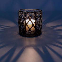 Black steel wire candle holder - Hayat - Kare Design