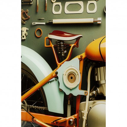 Wandfoto garage motor 80x60cm Kare Design
