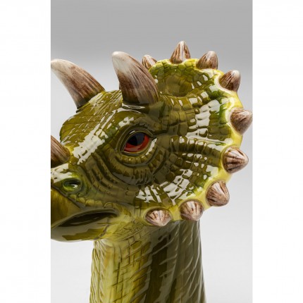 Vaas dinosaurus groen 33cm Kare Design