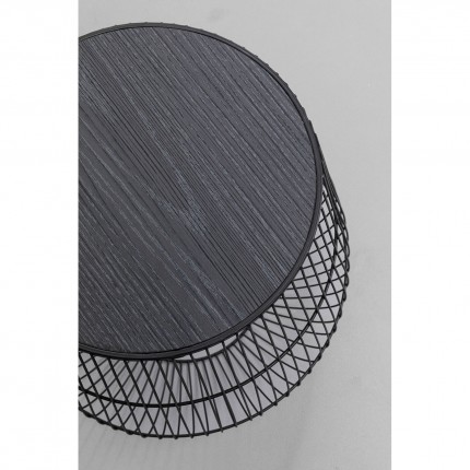 Bijzettafel Beam zwart 40cm Kare Design