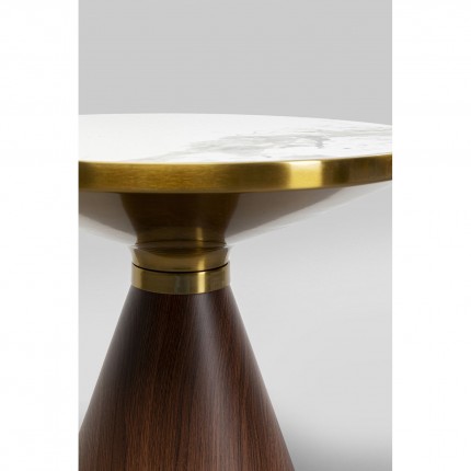 Side Table Cono Ø50cm ceramic walnut Kare Design