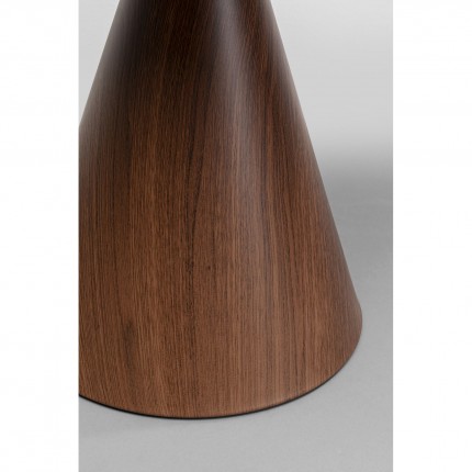 Table d'appoint Cono 50cm céramique noyer Kare Design