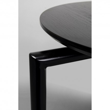 Side Table Easy Living wood black Kare Design