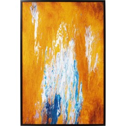 Tableau encadré Artistas orange 120x180cm