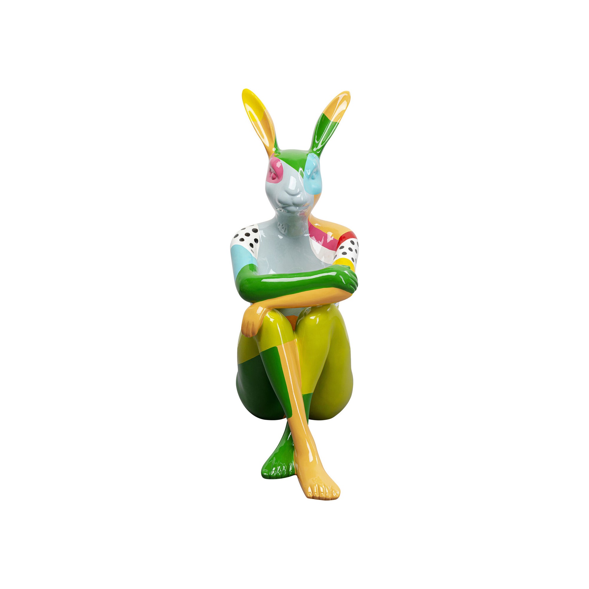 Figurine décorative Gangster Rabbit colore 80cm