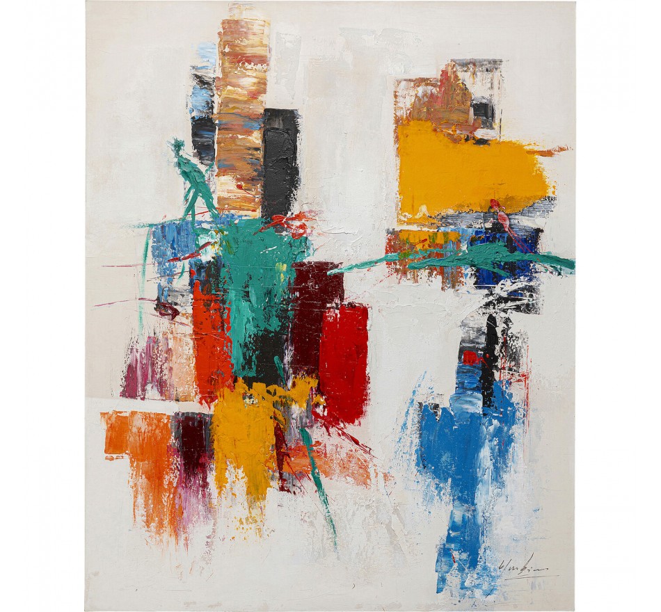 Schilderij Be Happy 120x150cm Kare Design