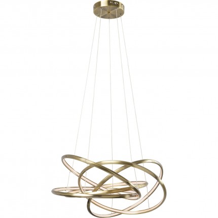 Pendant Lamp Saturn LED Gold Kare Design