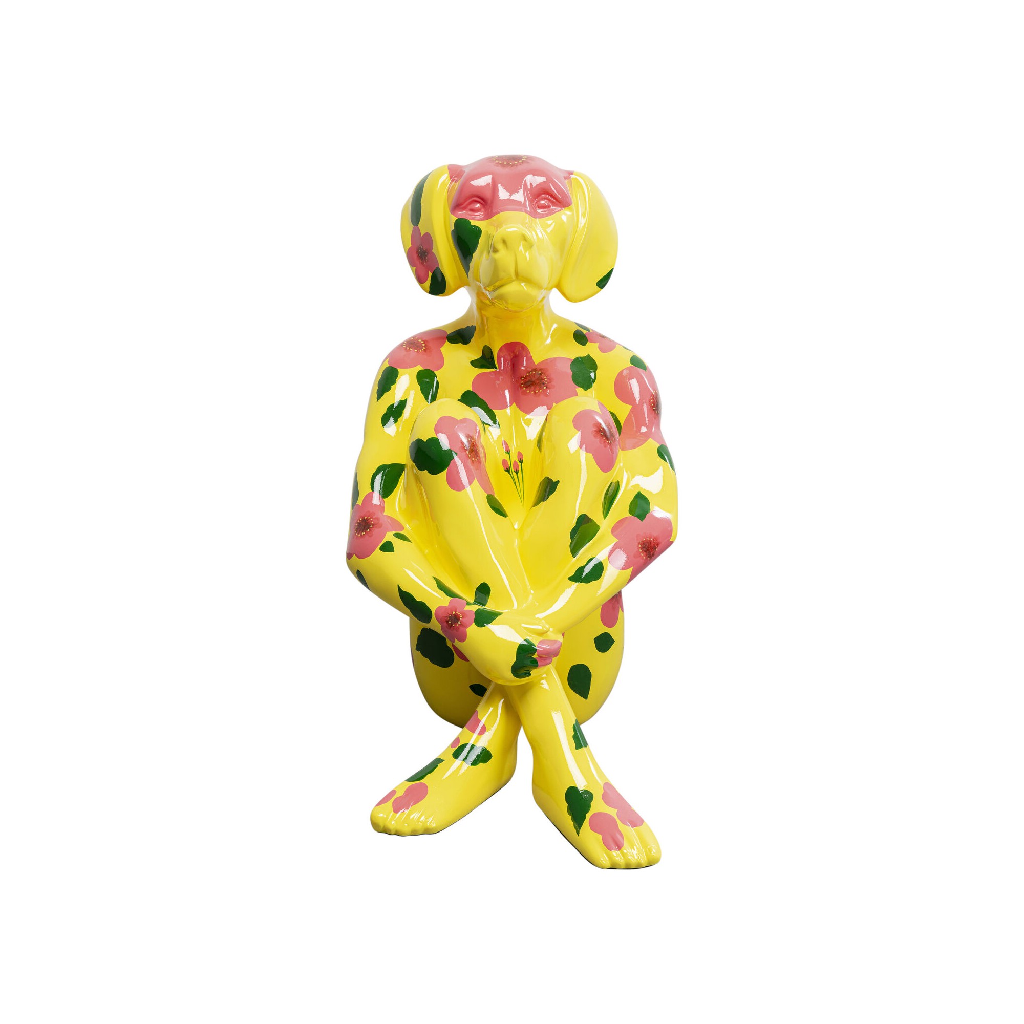 Figurine décorative Gangster Dog jaune 80cm