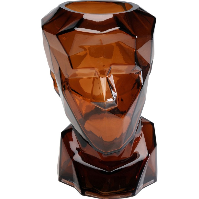 Vase Prisma Face marron 30cm