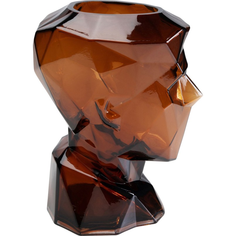 Vase Prisma Face marron 30cm