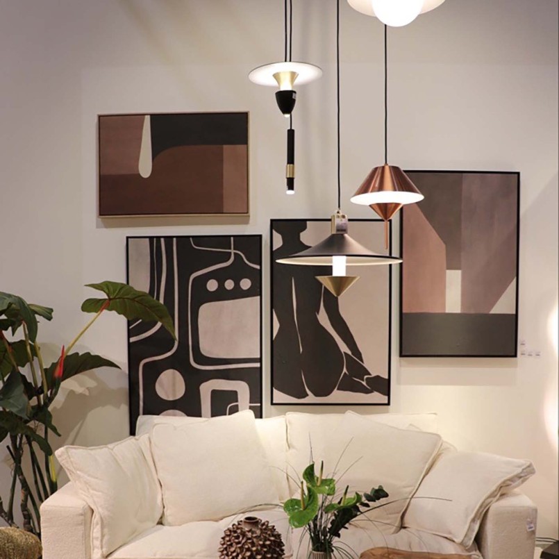Tableau abstrait noir et marron - Classic Shape - Kare Design