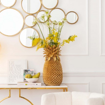 Vase gold pineapple 50cm Kare Design