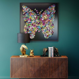 Tableau 3D multicolore - Papillons - Kare Design