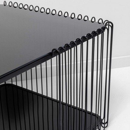 Coffee Table Wire Double 120x60cm black Kare Design
