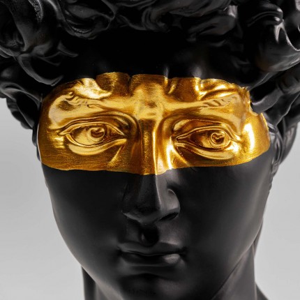 Deco black man profile gold mask Kare Design