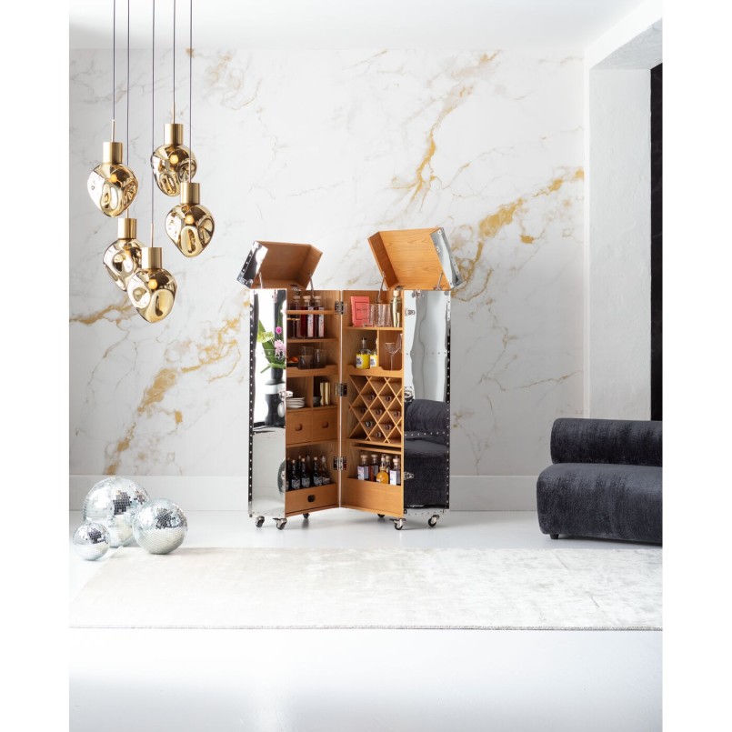 Golden glass suspension - Supernova - Kare Design