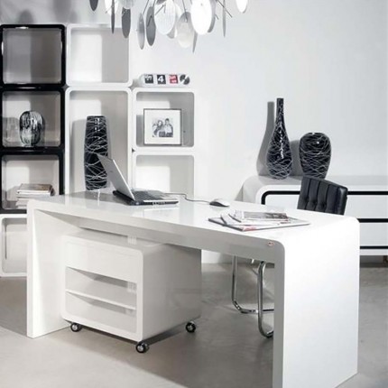 Desk White Club 180x85cm Kare Design