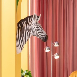 Black and white zebra head wall decor - Kare Design