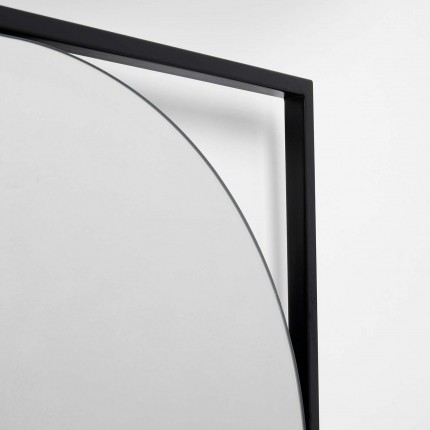 Wall Mirror Bonita black 81x81cm Kare Design
