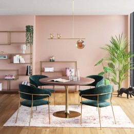 Round walnut table top - Invitation - Kare Design