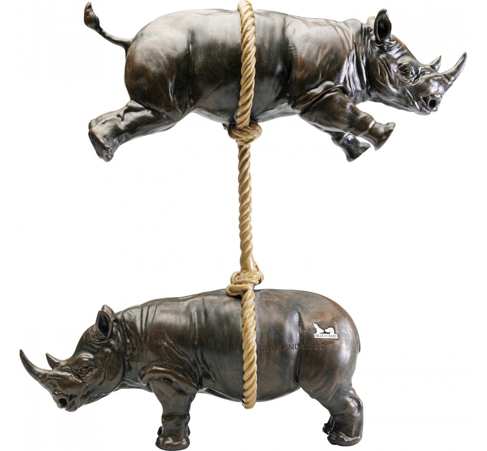 Deco artistic rhinoceros Kare Design