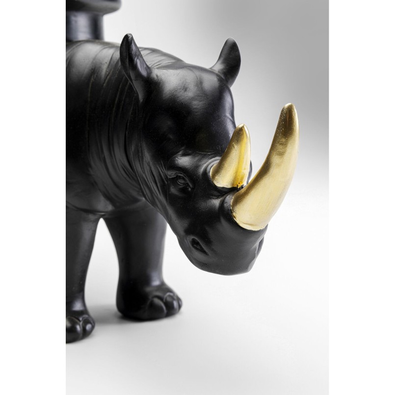 Figurine décorative Rhino noir 41cm