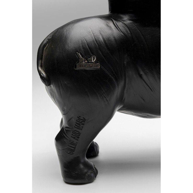 Figurine décorative Rhino noir 41cm