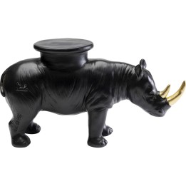 Figurine décorative Rhino noir 41cm