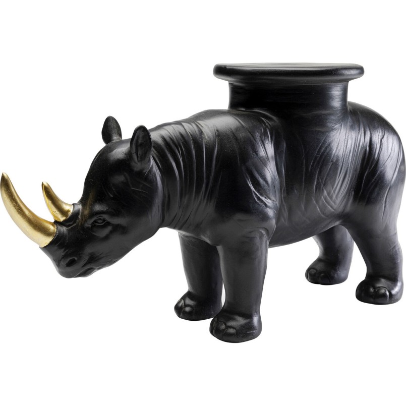 Figurine décorative Rhino noir 41cm