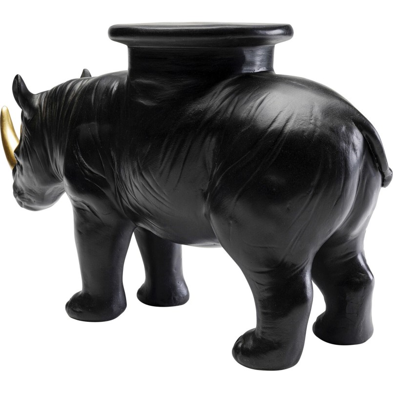 Figurine décorative Rhino noir 41cm