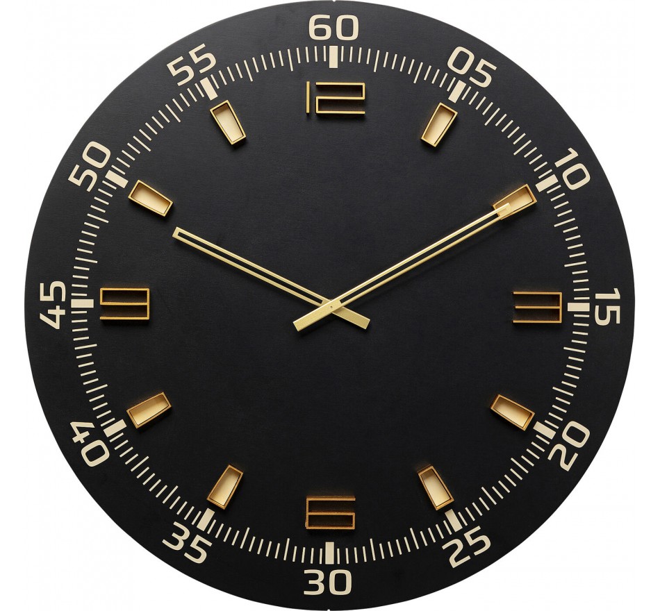 Horloge murale Milk Bar noire 60cm Kare Design