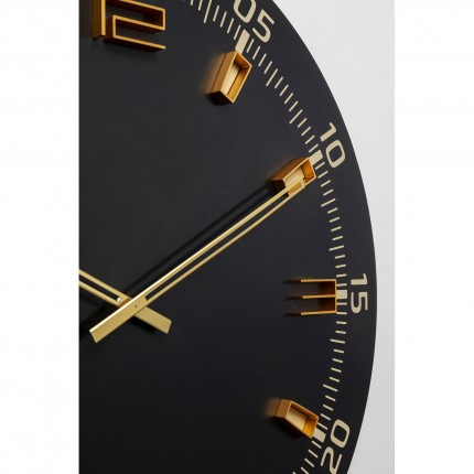 Horloge murale Milk Bar noire 60cm Kare Design
