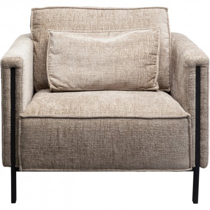 Victor beige fauteuil Kare Design