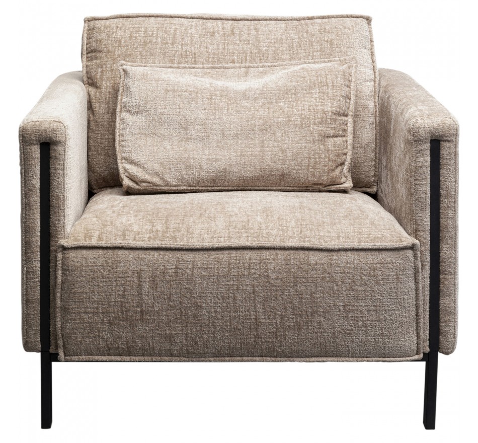 Armchair Victor beige Kare Design