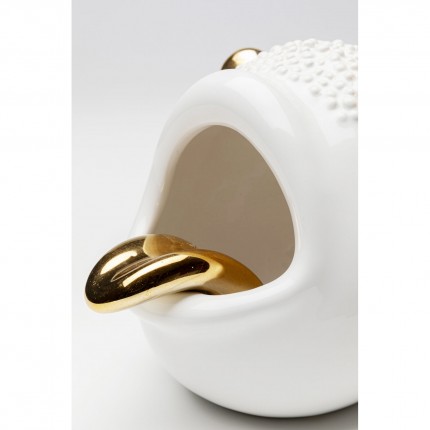 Woonaccessoires Animal kikkervisje wit en goud Kare Design